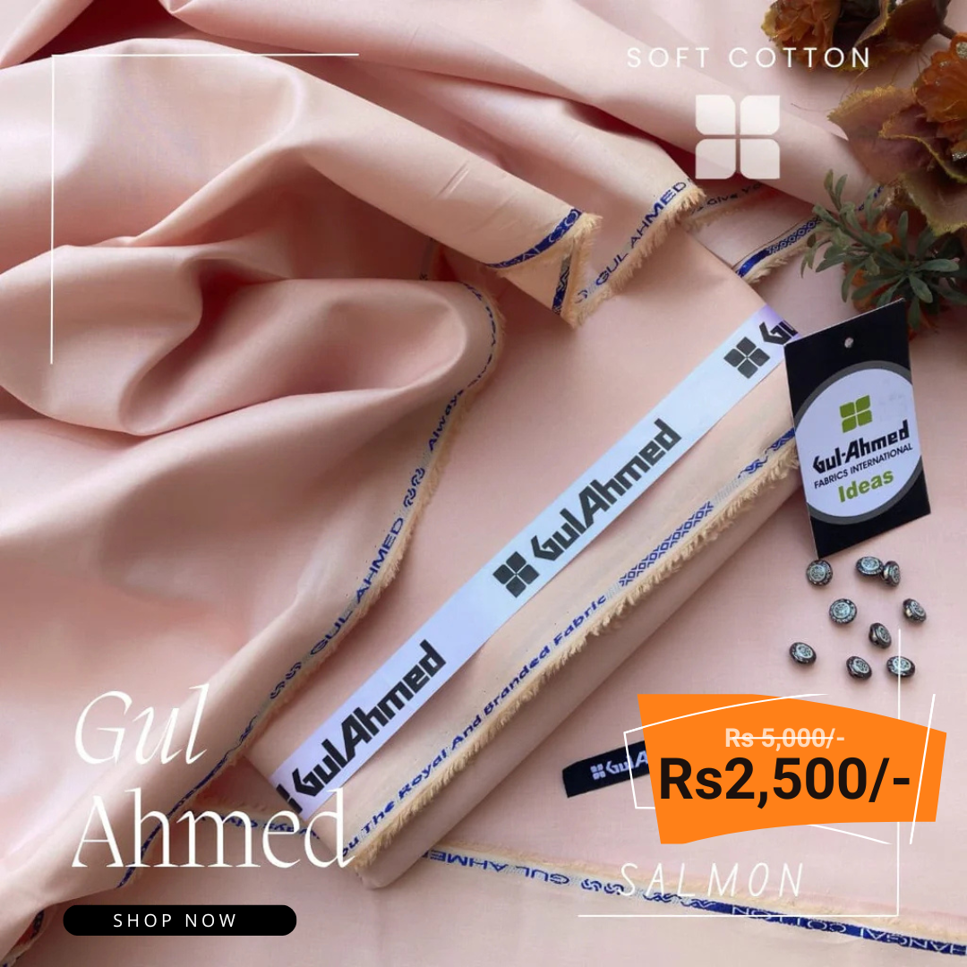 Gul Ahmad Signature Soft Cotton Unstitched Suit FC-992