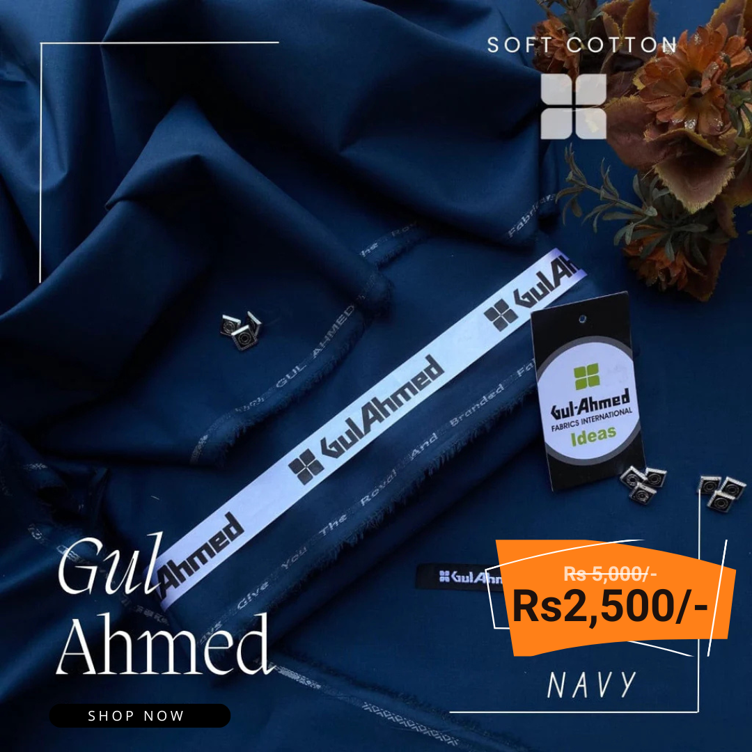 Gul Ahmad Signature Soft Cotton Unstitched Suit FC-992