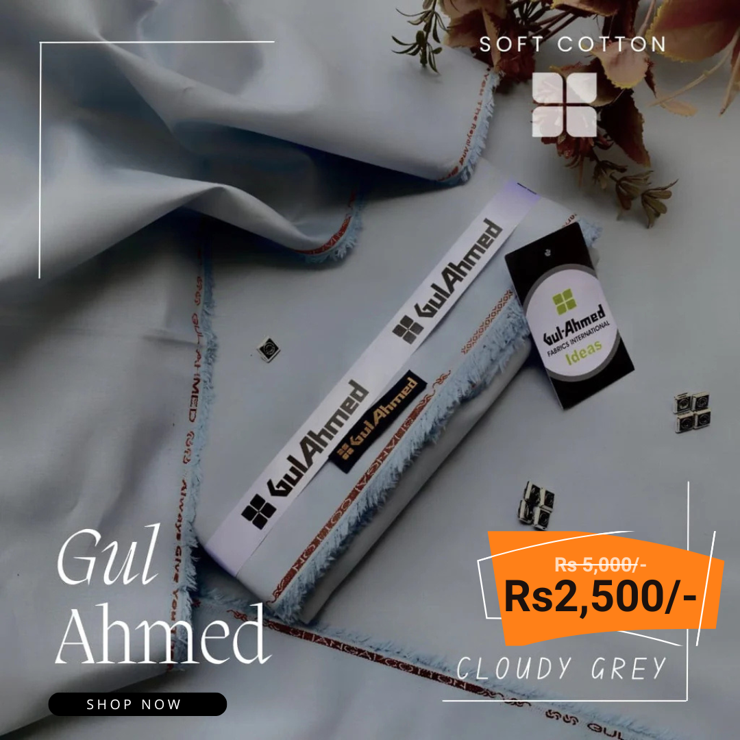 Gul Ahmad Signature Soft Cotton Unstitched Suit FC-992