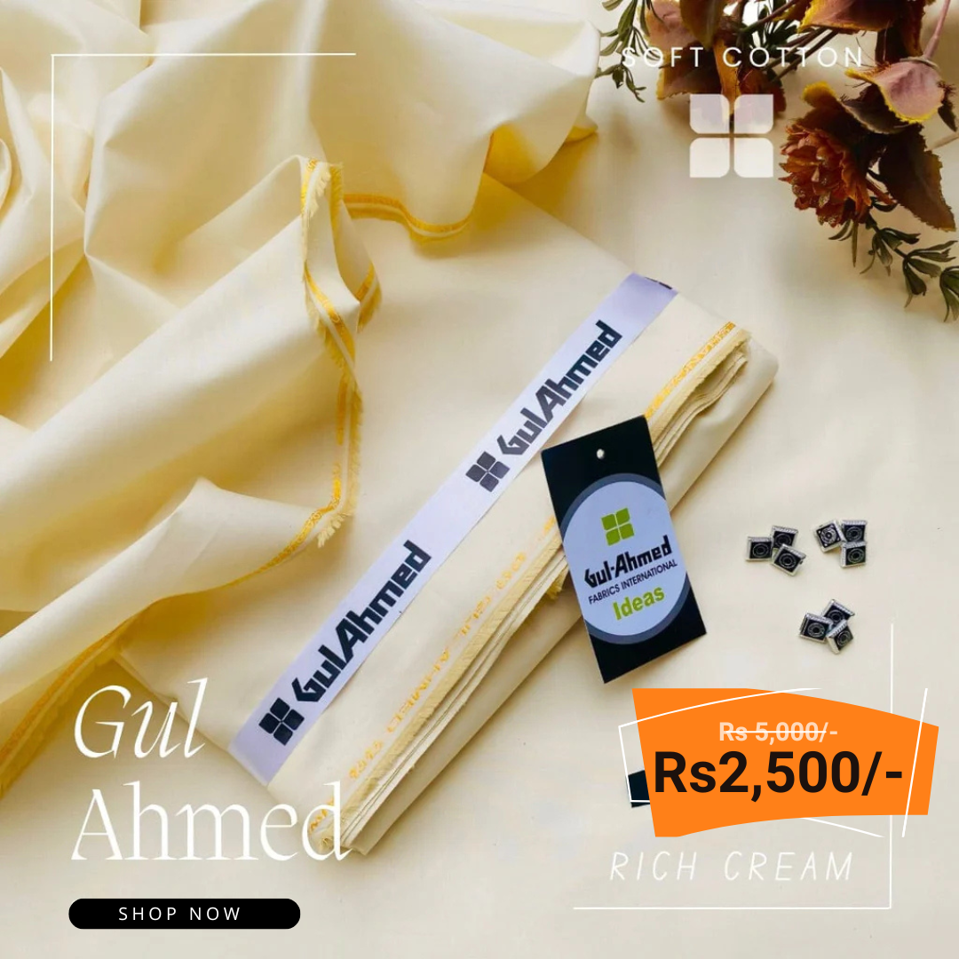Gul Ahmad Signature Soft Cotton Unstitched Suit FC-992