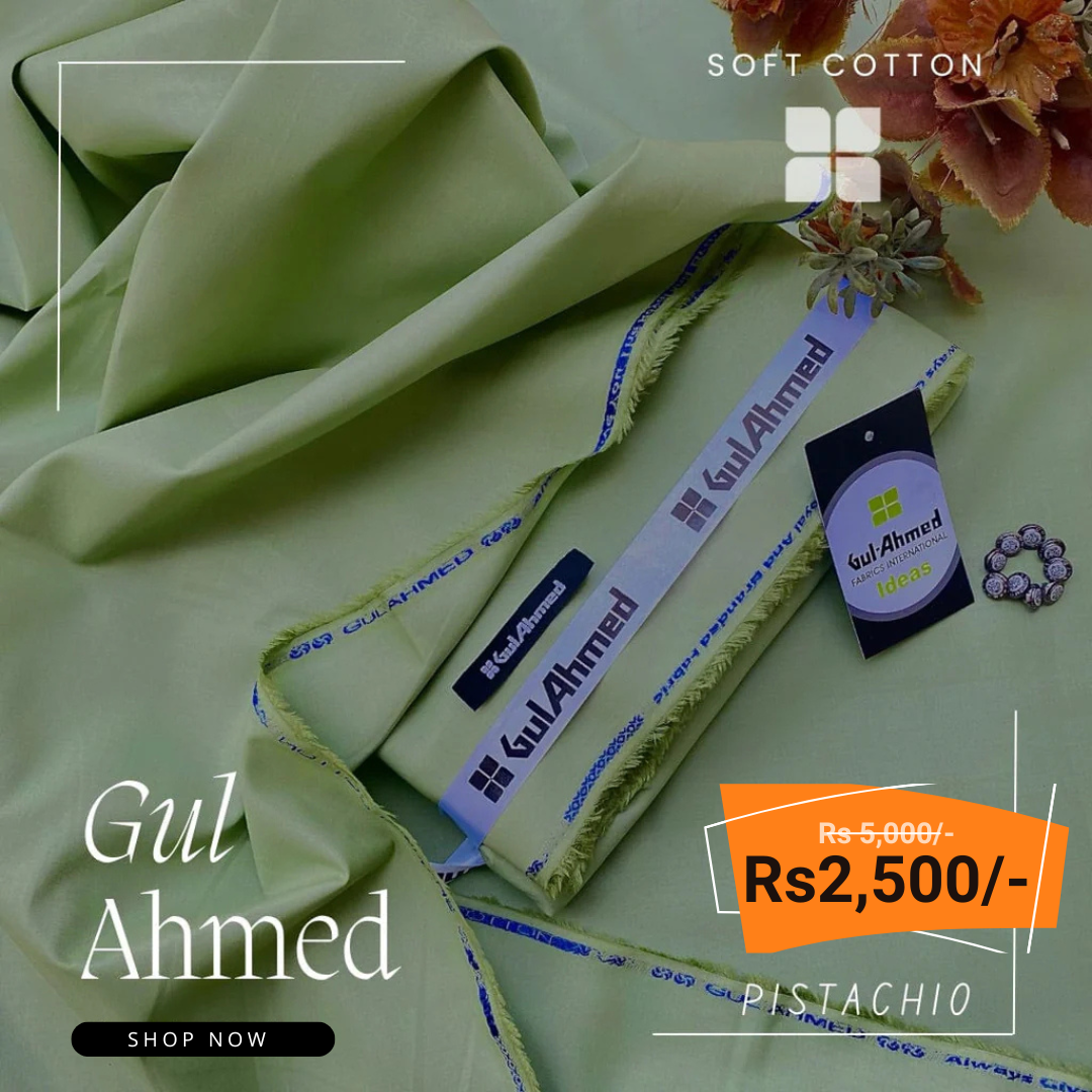 Gul Ahmad Signature Soft Cotton Unstitched Suit FC-992