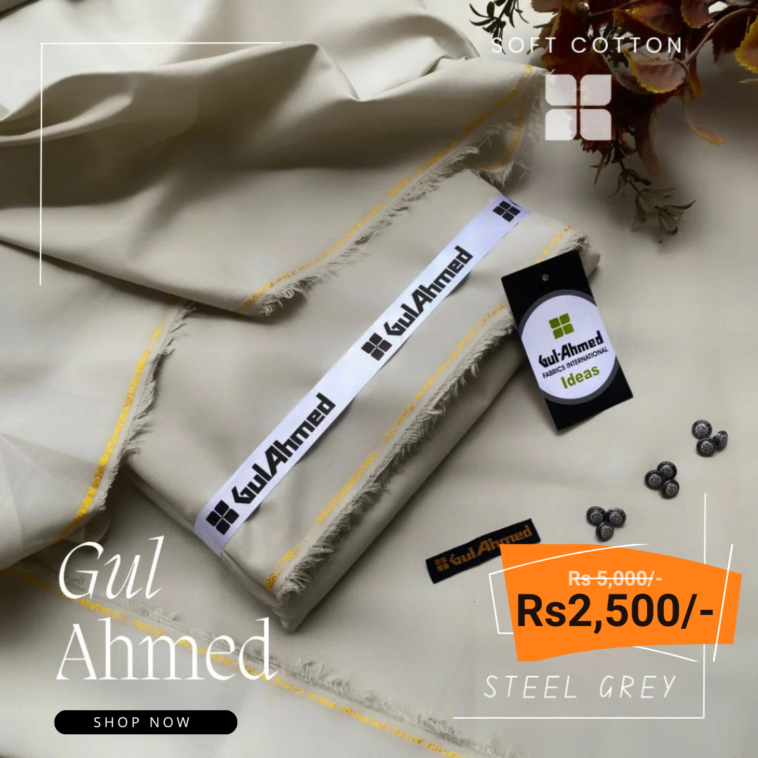 Gul Ahmad Signature Soft Cotton Unstitched Suit FC-992