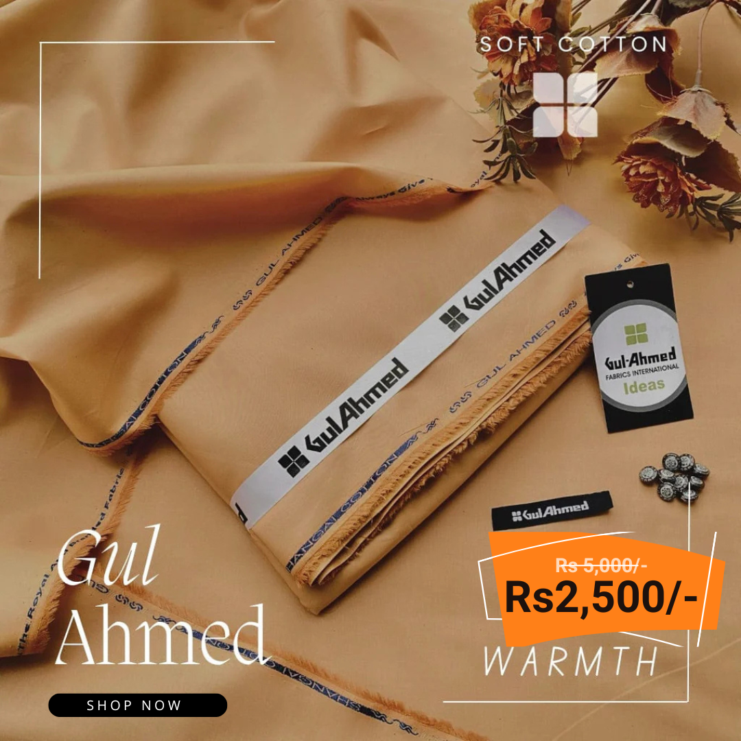 Gul Ahmad Signature Soft Cotton Unstitched Suit FC-992