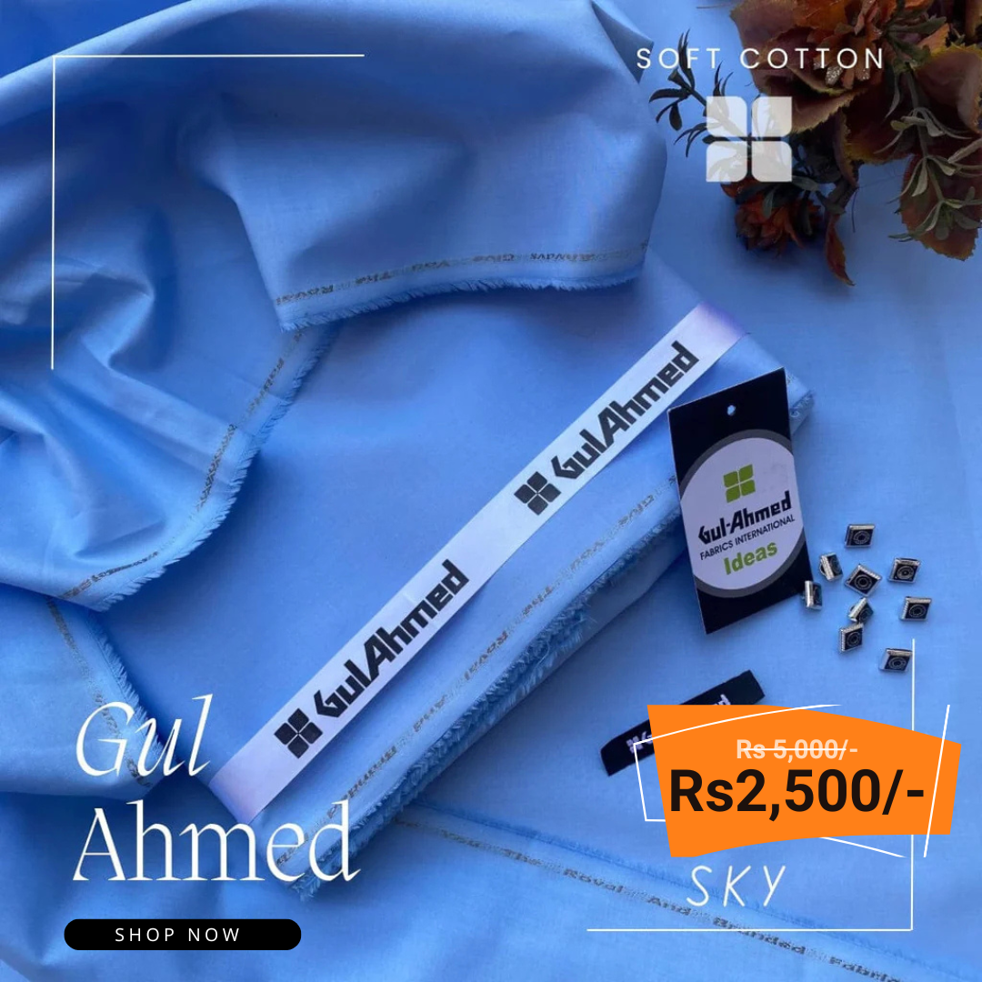 Gul Ahmad Signature Soft Cotton Unstitched Suit FC-992