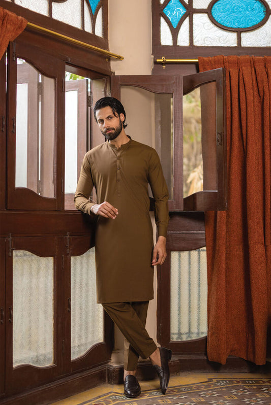 Brown Kurta Pajama VS-907